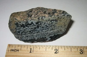 2,6" KLEINE NATÜRLICHE RAUE SCHNEEFLOCKE OBSIDIAN VULKANSTEIN MINERAL UTAH ~ 76,9g - Bild 1 von 6