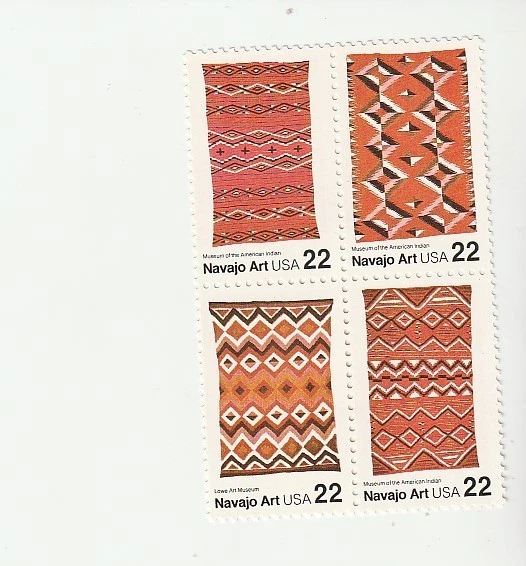 Scott # 2235 - 2238  US Navajo Blankets  M/NH  O/G   Free Ship - Image 1 of 1