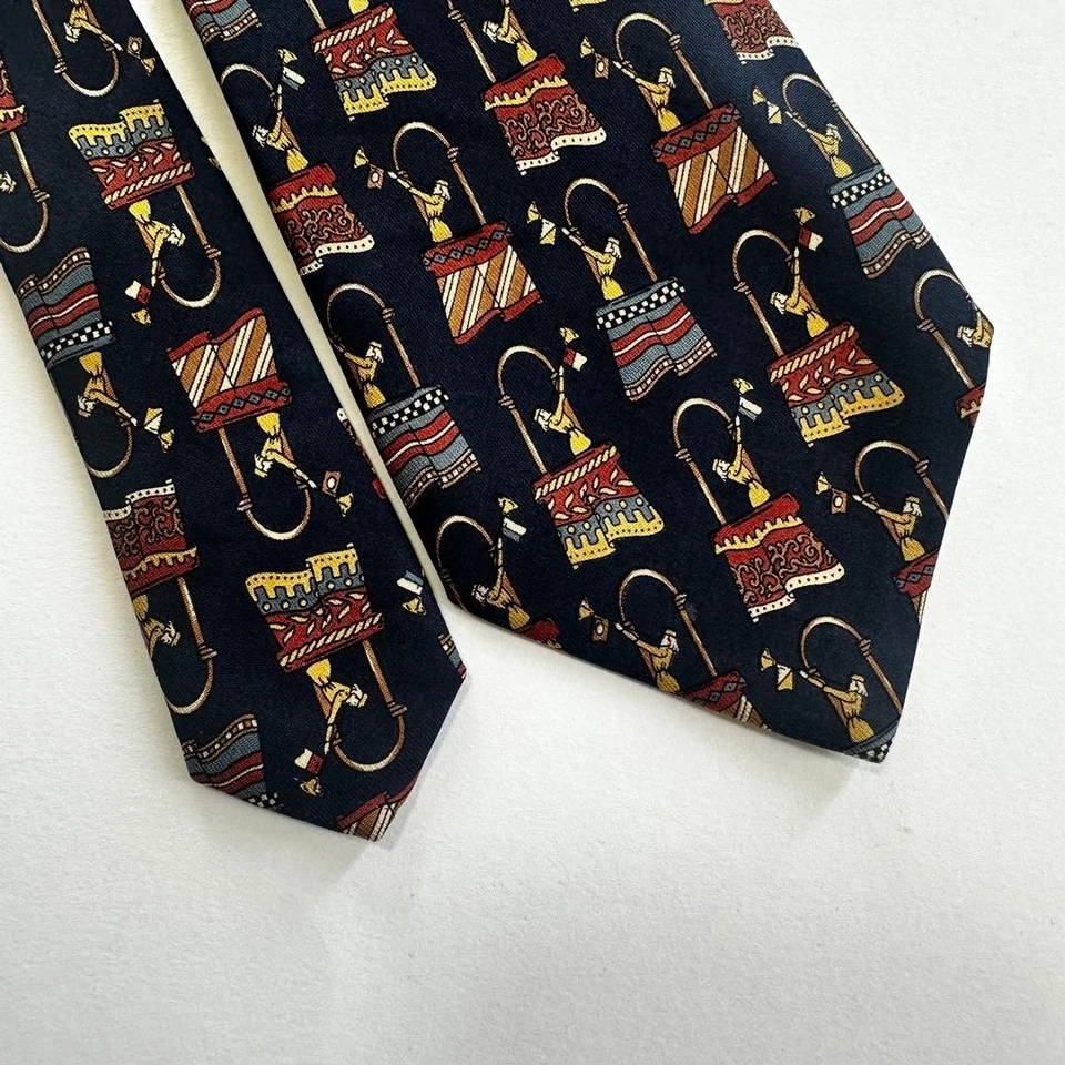 Salvatore Ferragamo Corbata por todas partes patrón geométrico auténtico... - Imagen 1 de 4