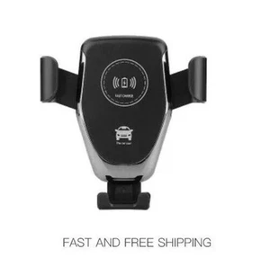 Wireless Car Charging Automatic Charger Mount Clamping Phone Holder For Apple UK - Picture 1 of 11