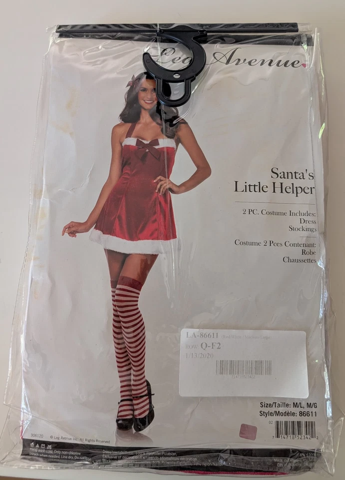 Leg Avenue Sexy Santa Costume size M/L - Image 1 of 1