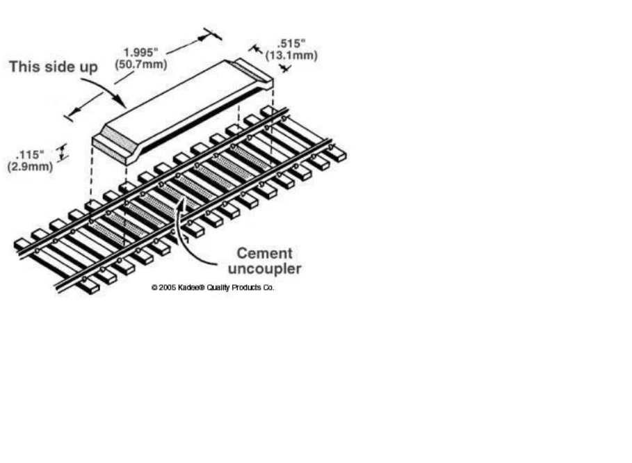 Kadee 321 HO Code 100 Permanent Magnet Between The Rails Delayed Uncoupler