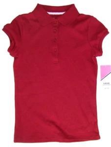 IZOD Girls School Uniform Short Sleeve Polo Shirts NWT Size 6/6X - Picture 1 of 6