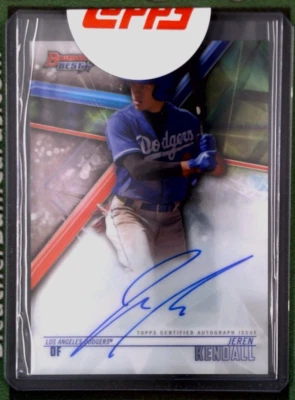 2018 Bowmans Best #B18-JK Jeren Kendall Prospect Rookie RC Auto - LA Dodgers  - Image 1 of 3