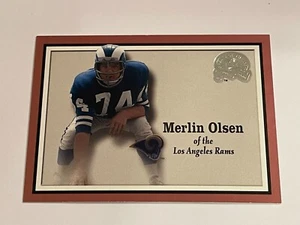 2000 Fleer Greats of Game Football #87 - Merlin Olsen - Los Angeles Rams - Picture 1 of 1