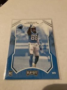 2021 Playoff Football #220 Terrace Marshall Jr. Rc Panthers - Picture 1 of 1