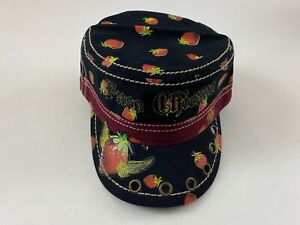 Vintage Raco Chicano by Christian  Audigier Military Style Hat Black Size 71/4