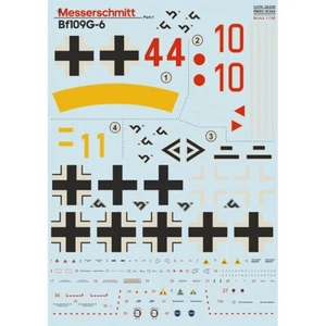 Messerschmitt Bf-109 G-6 Part 1 Decal for airplane Scale 1:32 Print Scale 32-030 - Picture 1 of 2