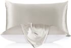 LILYSILK Natural Silk Pillowcase for Hair and Skin with Cotton Underside Standar