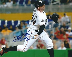 Signed 8x10 Brad Ziegler Miami Marlins Autographed photo- COA - Picture 1 of 1