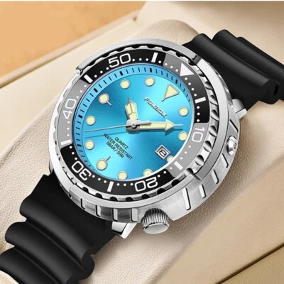 LIGE FOXBOX Men Watch Fashion Sport Wristwatch with Calandar Boys Silicone Watch - Image 1 of 4