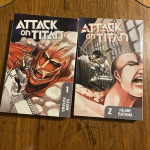 Attack on Titan Manga Isayama Vol. 1 And 2 Book English Anime - Picture 1 of 2