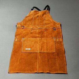 QeeLink Leather Welding WorkShop Work Apron 6 Tool Pockets New