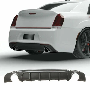 Rear Diffuser For 2015-2023 Chrysler 300 SRT Shark Fin Bumper Valance Unpainted - Picture 1 of 8