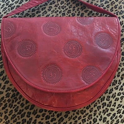 Bolso Bandolera Carlos Falchi Rojo   Foto 1 de 4