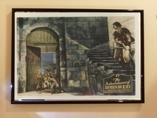 VINTAGE "The Adventures of Robin Hood" Theatrical Film  A3 Framed Poster 1938