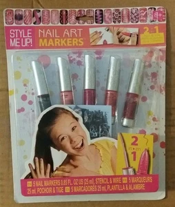 NEW Style Me Up!  Paint & Draw Nail Art Markers - Picture 1 of 3
