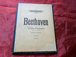 BEETHOVEN Violinkonzert D dur Opus 61 Noten für Violine und Klavier - Bild 1 von 3
