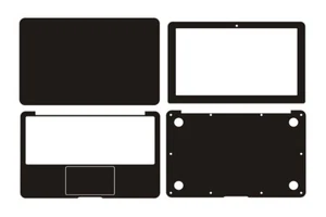 Housse autocollant peau en fibre de carbone KH pour ordinateur portable Apple MacBook Air 11" A1370 A1465 - Photo 1/34