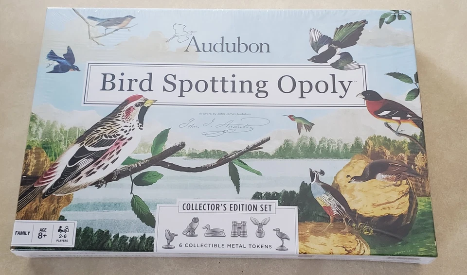 Audubon Bird Spotting Opoly Collectors Edition Monopoly Game NEW SEALED - Image 1 of 1
