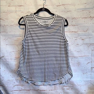 LOFT Shirt Damen Small schwarz weiß gestreift Tank Top Basic Freizeit Essential - Bild 1 von 6