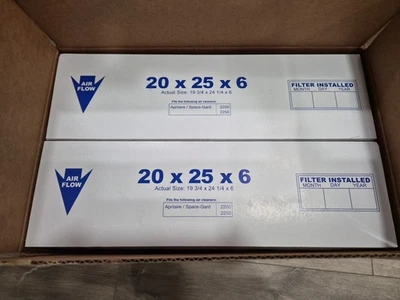 AIRx Filters 20x25x6 MERV 13 HVAC Air Filter - Health 2-Pack, Made in the USA - Image 1 of 3