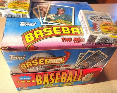 (2) Caja de violonchelo de béisbol Topps 1989 50 paquetes sellados estrellas novatos en la parte superior MIRA LEER Foto 1 de 4