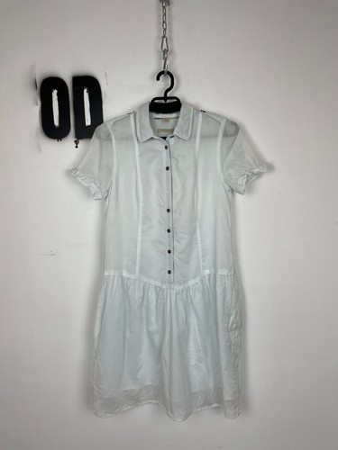 Abito Burberry Nova Chek bianco cotone taglia IT40