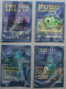 (4) Monster University Disney/Pixar Hologramm Karten, Top! - Bild 1 von 3