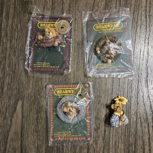 (4) Prendedores de resina Boyds Bears Bearwear - Imagen 1 de 8