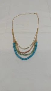 AVON SEMI PRECIOUS LAYERED NECKLACE 2024 Beautiful - Picture 1 of 10