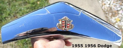 Dodge 1955 1956 volante centro cromo bocina botón emblema 1614645 Foto 1 de 4