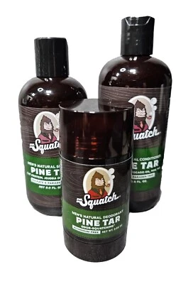 Dr. Squatch Care Kit - Pine Tar Shampoo, Conditioner, Deodorant For Men - Image 1 of 4