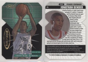 2000 Sage Hit Prospector Emerald Die-Cut /300 Jonathan Bender #P1