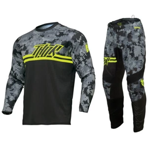 THOR SECTOR MOTOCROSS MX KIT PANTS JERSEY - DIGI CAMO / BLACK - Picture 1 of 7