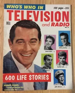 Dell 1956 Who’s Who In Television & Radio Vol 1 #6 Elvis, Lucy, Reagan J. Carson - Imagen 1 de 7