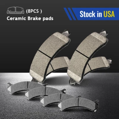 Pastillas de freno delanteras traseras de cerámica para Chevrolet Express 3500 GMC Savana 2500 3500 Foto 1 de 4