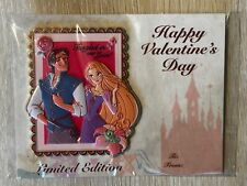 Disney Employee Center 2024 Valentine's Day Card Pin Rapunzel Flynn Tangled Pin