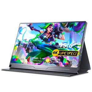 UPERFECT 15.6" 4K Gaming Monitor 3840*2160 Portable Monitor w/VESA & Smart Case - Picture 1 of 13