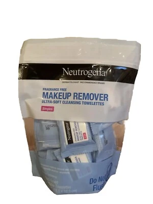 Neutrogena Makeup Remover Singles, Fragrance Free, 20 Ct.  SHIPS FREE!! - Image 1 of 2