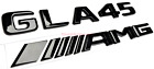 #2 Black Gla45+Amg Mercedes Gla45 Liftgate Rear Trunk Nameplat Emblem Badge
