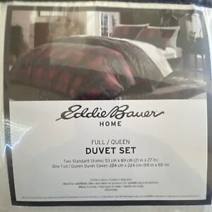 Eddie Bauer Cattle River Plaid Collection 100% Cotton Premium Quality Duvet Sham