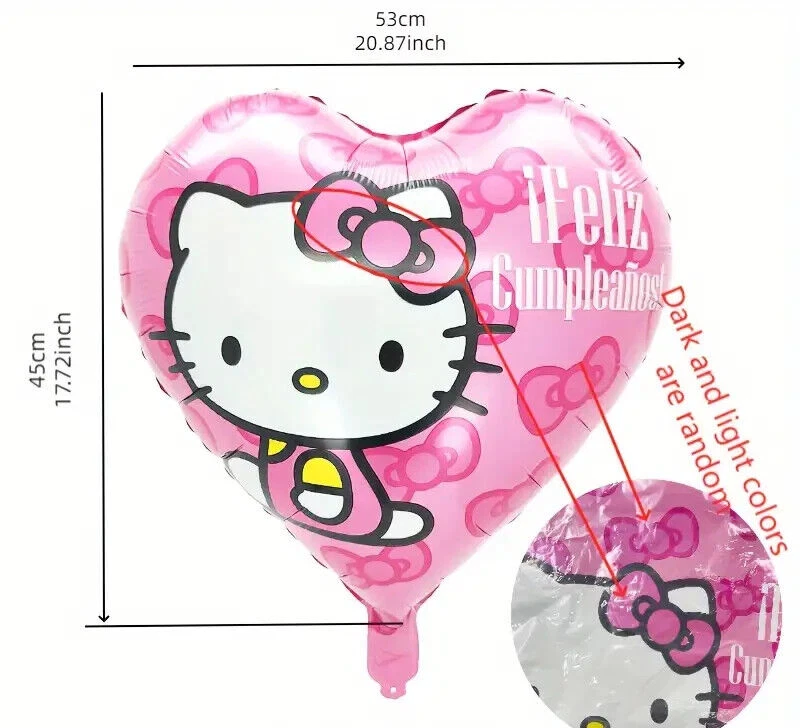 1 x Hello Kitty Foil Balloon - Deflated - 45cm x 53cm - image 1 of 1