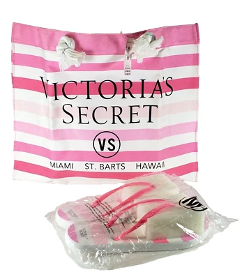 Bolso de Playa y Chanclas Victoria's Secret Para Mujer Talla M Nuevo con Etiqueta Foto 1 de 4