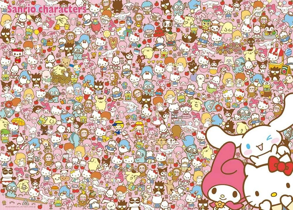 [Made in Japan] Beverly 600 Peace Jig Sawpzzle Sanrio Characters! (38 × 53c - Image 1 of 1