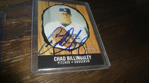 2003 BOWMAN HERITAGE CHAD BILLINGSLEY AUTOGRAPHED BASEBALL CARD - Picture 1 of 2