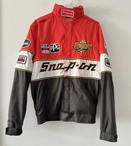 Vintage Snap-On Racing Bomber Jacket Molson Indy 92 Logo Badges Embroidered NASCAR M - Bild 1 von 13