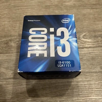 Intel 3.70 GHz Core i3-6100 3M Cache Processor BX80662I36100 LGA1151 NEW - Image 1 of 4