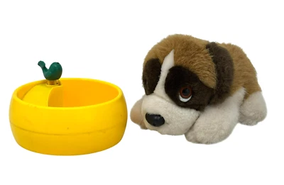 DAKIN Beethoven Puppy Dog 1993 Plush Vintage Littlest Pet Shop Pool Water Bowl - Image 1 of 4