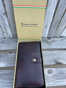 NEW Tuscan Leather Travel Document Case - Picture 1 of 3